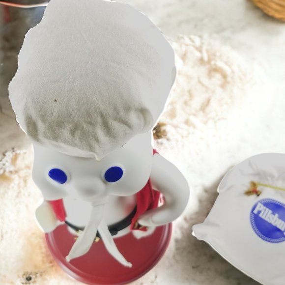 Rare Santa Doughboy Porcelain Collector’s Doll L.E. Danbury Mint & Pillsbury Co. - Picture 5 of 16